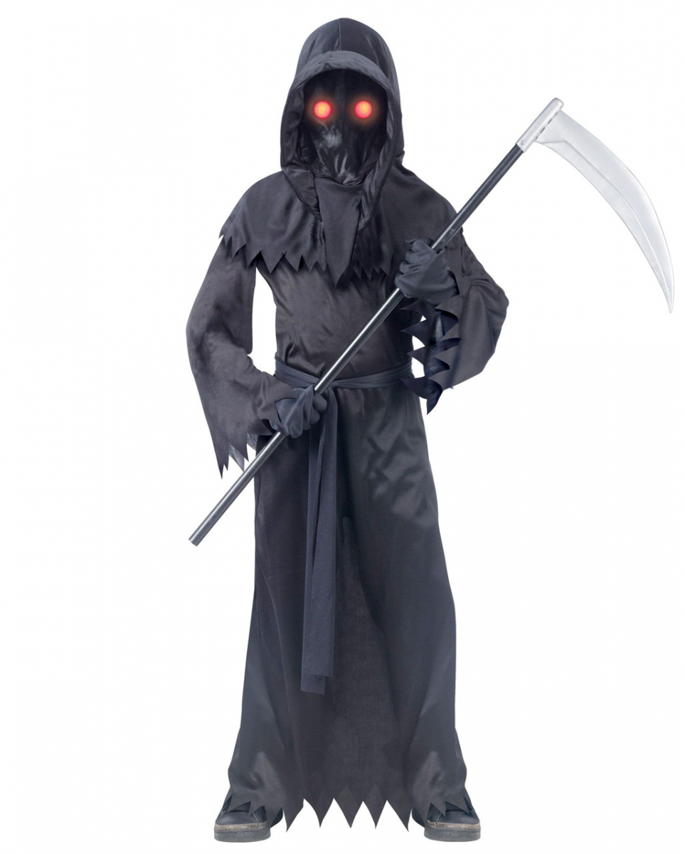 Phantom Kinderkostüm mit leuchtenden Augen L Phantom Kinderkostüm mit leuchtenden Augen L