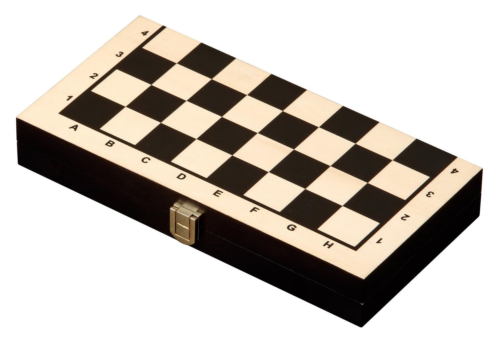 Philos - Schach-Backgammon-Dame-Set 30mm Feld Kassette Philos - Schach-Backgammon-Dame-Set 30mm Feld Kassette