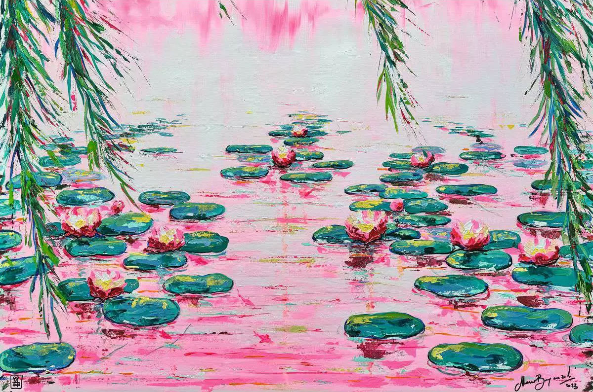 Pink Water Lilies