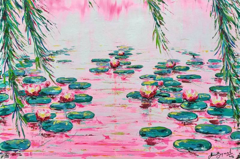 Pink Water Lilies