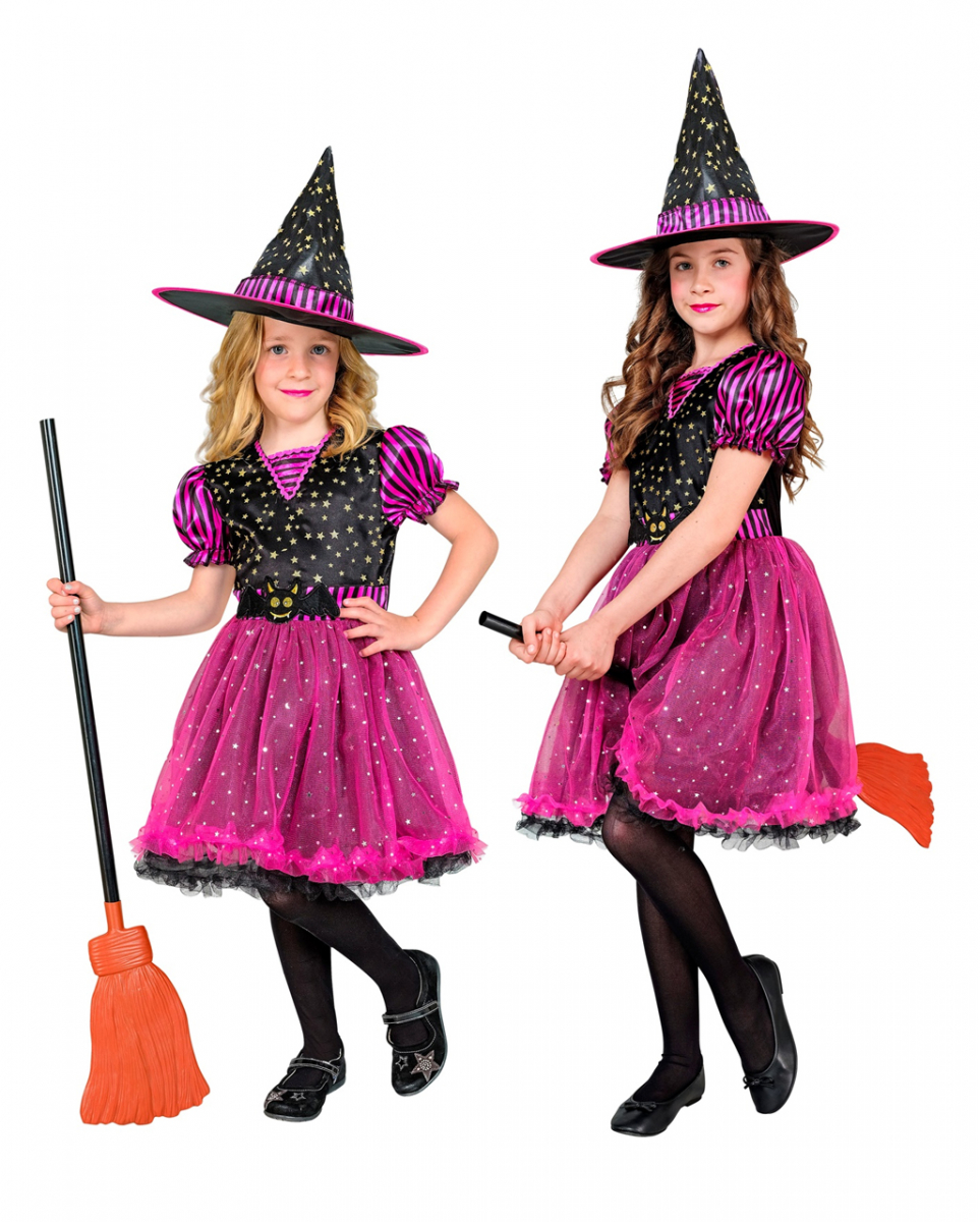 Pinke Glitzerhexe Kinderkostüm Pinke Glitzerhexe Kinderkostüm