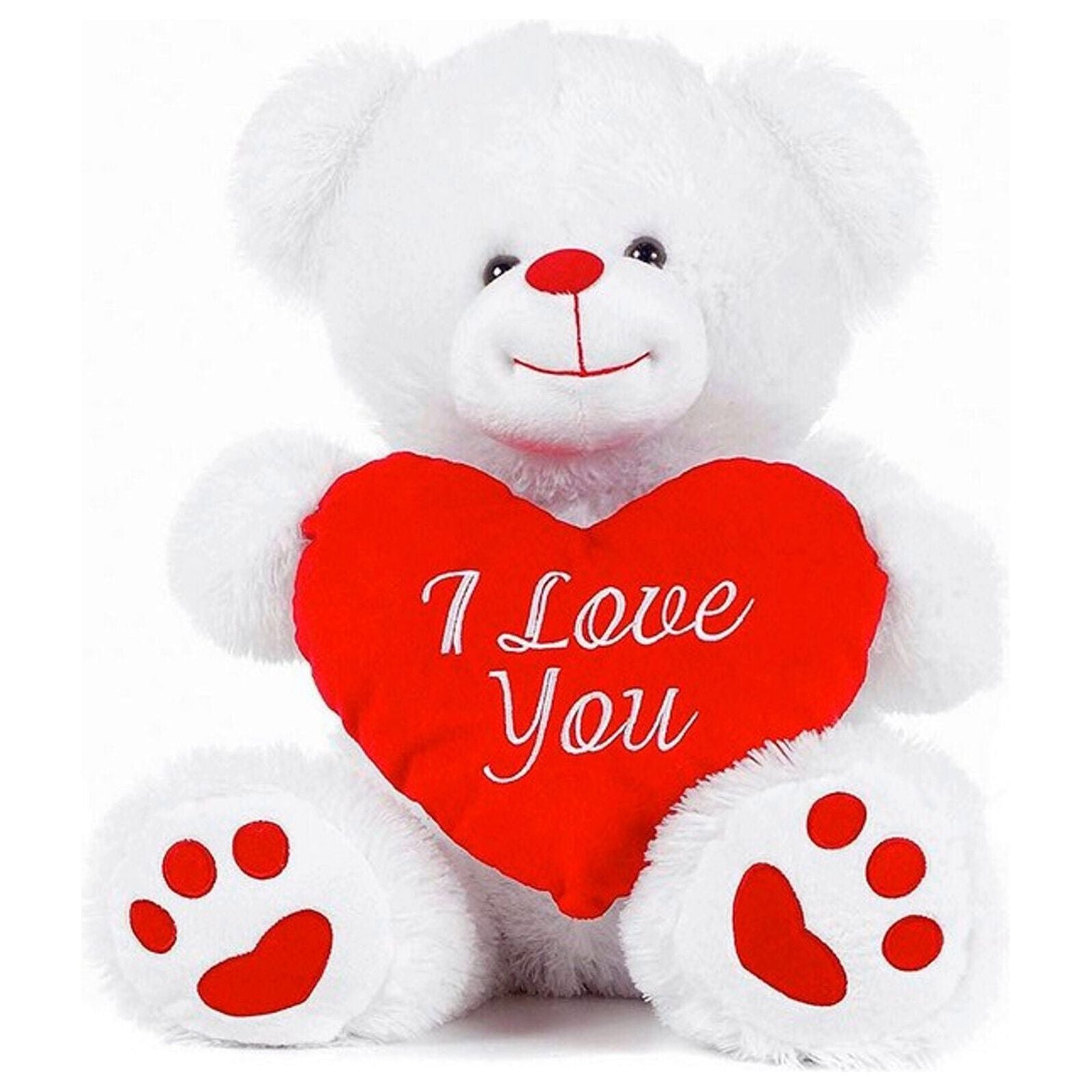 Plüsch Bär mit Herz I love you Teddybär ca. 20 cm sitzend, Stofftier, Kuscheltier