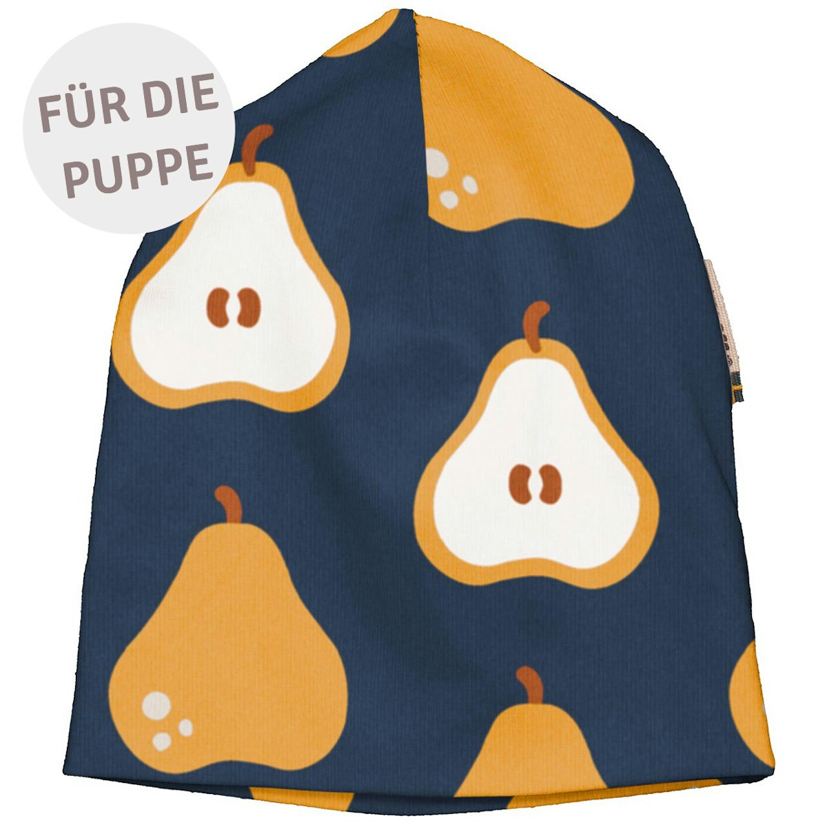 Puppenkleidung Beanie Birnen dunkelblau S Puppenkleidung Beanie Birnen dunkelblau S