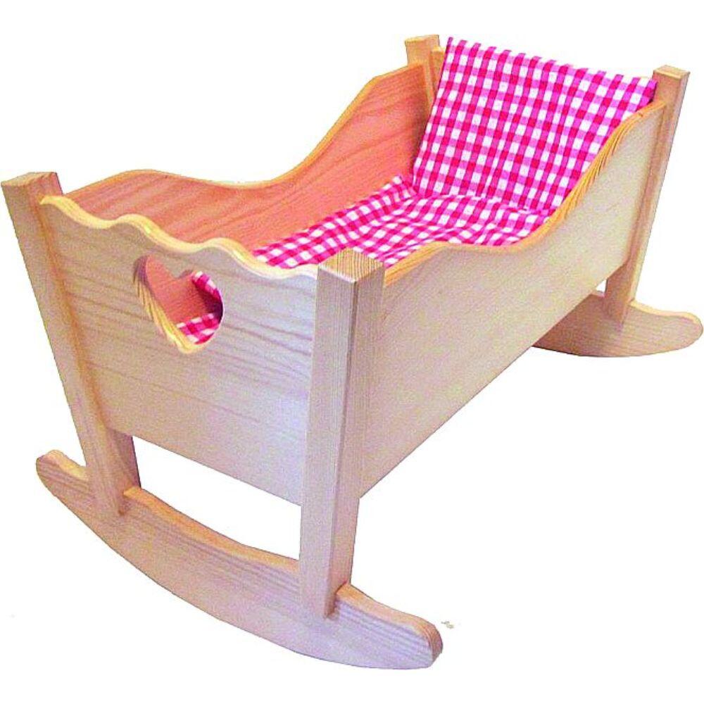 Puppenwiege Holz mit 3 Teilen Puppenwiege Holz mit 3 Teilen