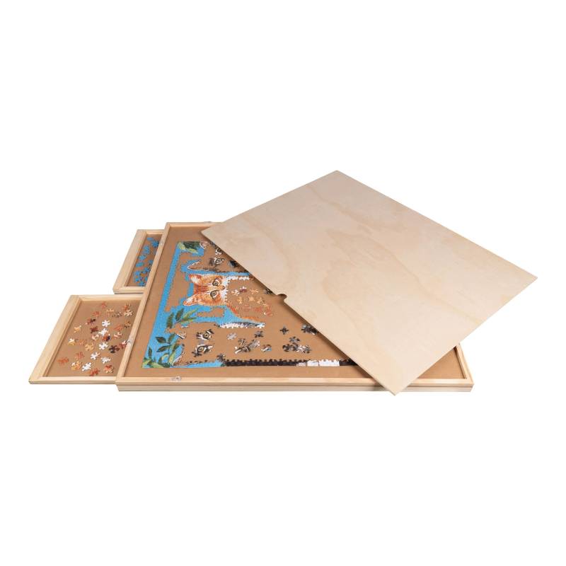 Puzzletisch mit Schubladen, drehbar inkl. Abdeckung Puzzletisch mit Schubladen, drehbar inkl. Abdeckung