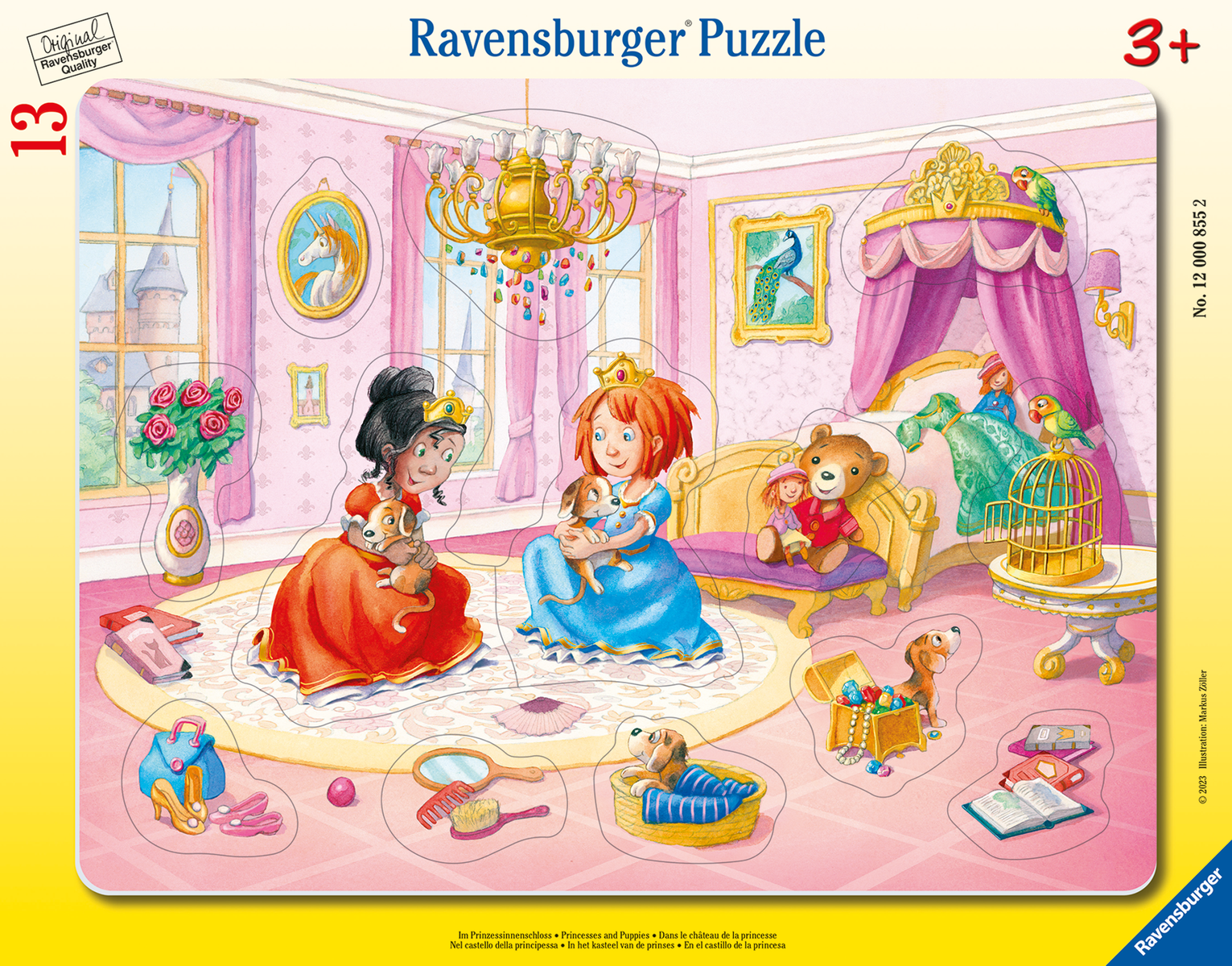 RAVENSBURGER Rahmenpuzzle 8-17 Teile: Im Prinzessinnenschloss RAVENSBURGER Rahmenpuzzle 8-17 Teile: Im Prinzessinnenschloss