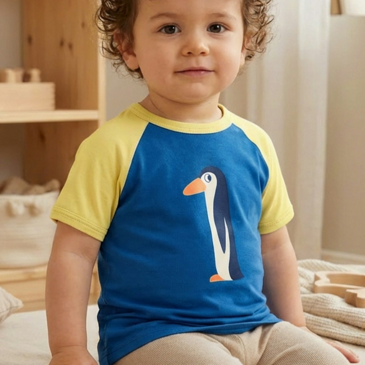 Raglanshirt kurzarm 1 Jahr Pinguin 86/92 Raglanshirt kurzarm 1 Jahr Pinguin 86/92