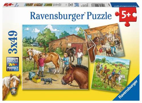 Ravensburger 09237 Puzzle Mein Reiterhof 3 x 49 Teile 9237 von Ravensburger