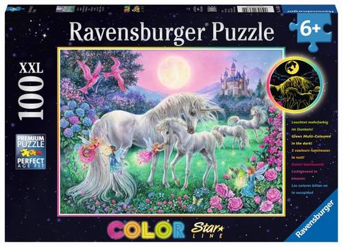 Ravensburger 13670 Puzzle Einhörner im Mondschein 100 Teile 13670 von Ravensburger