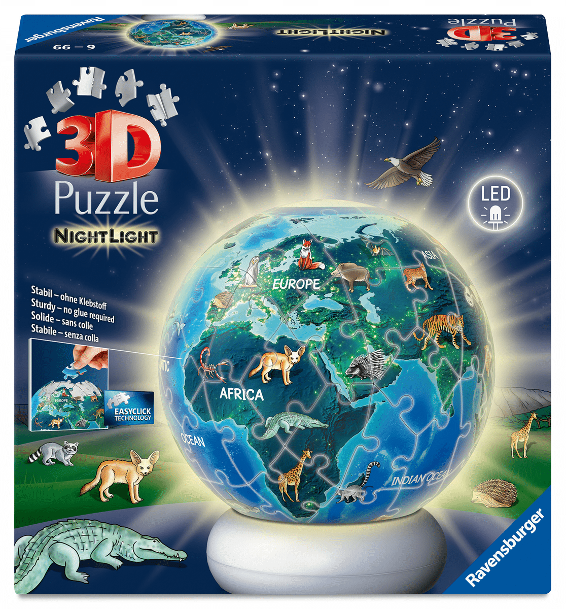 Ravensburger - 3D Puzzle Ball/ Nachtlicht Erde Ravensburger - 3D Puzzle Ball/ Nachtlicht Erde