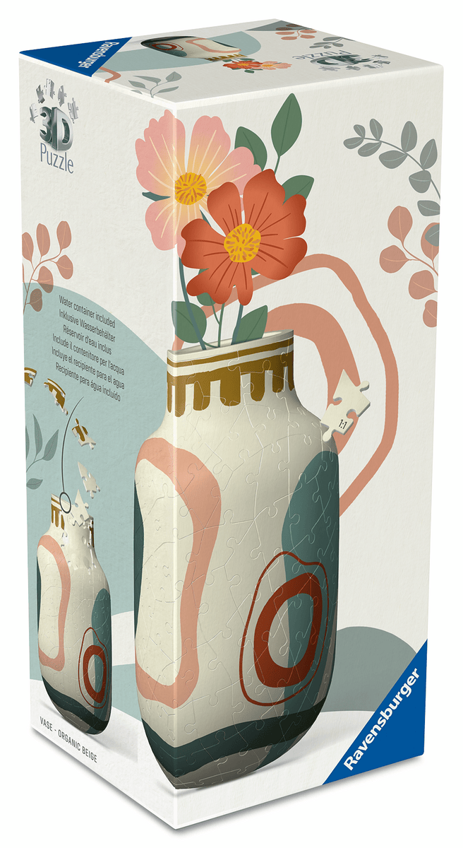 Ravensburger - 3D Puzzle Vase Organic Beige Ravensburger - 3D Puzzle Vase Organic Beige