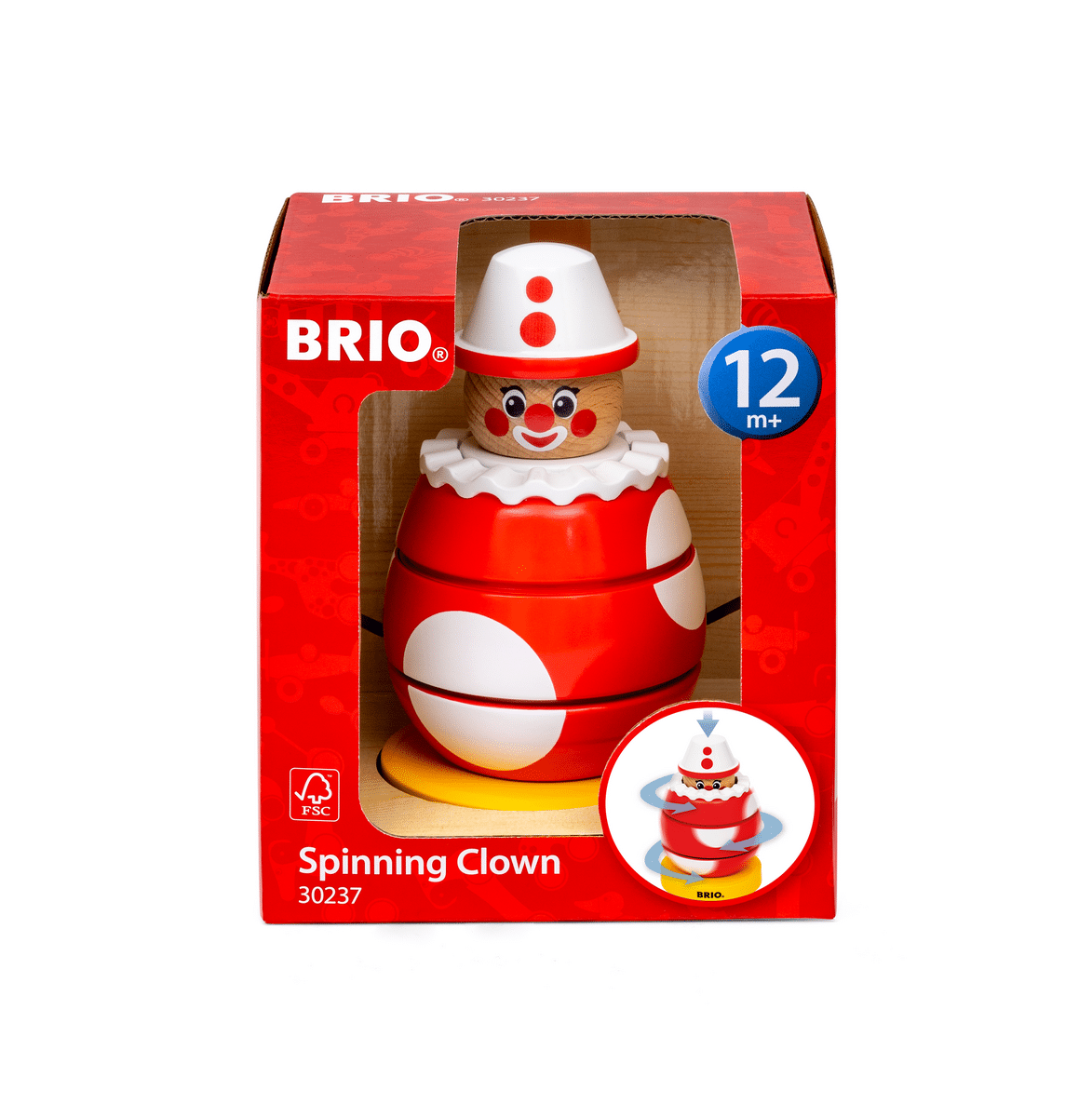 Ravensburger - BRIO Drück- & Dreh-Clown - Lernspielzeug für Kinder ab 12 Monaten Ravensburger - BRIO Drück- & Dreh-Clown - Lernspielzeug für Kinder ab 12 Monaten