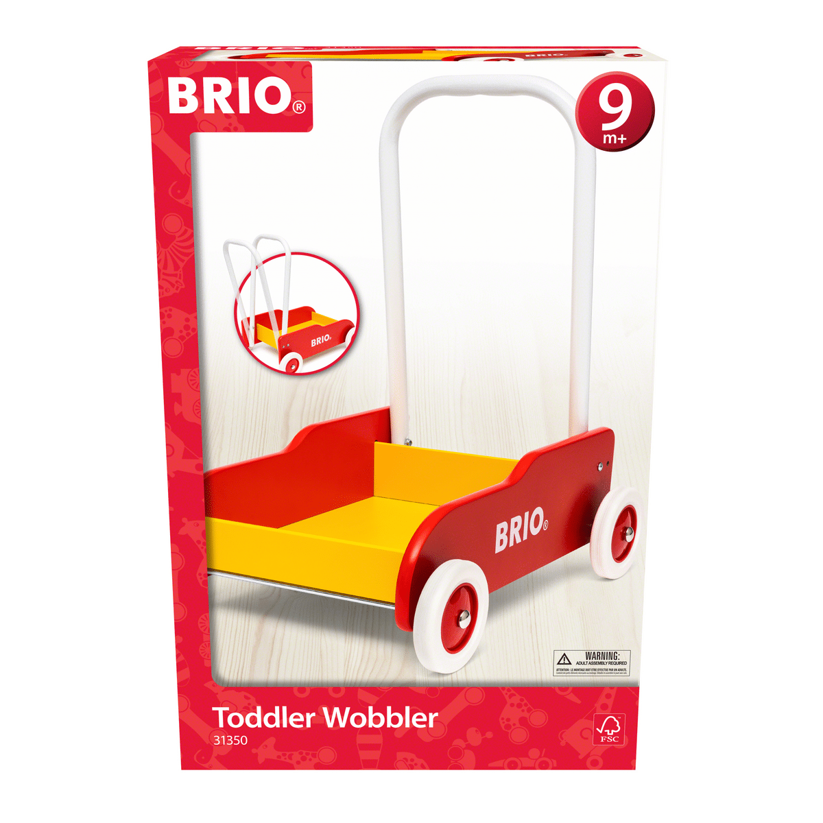 Ravensburger - BRIO Lauflernwagen, rot/gelb Ravensburger - BRIO Lauflernwagen, rot/gelb