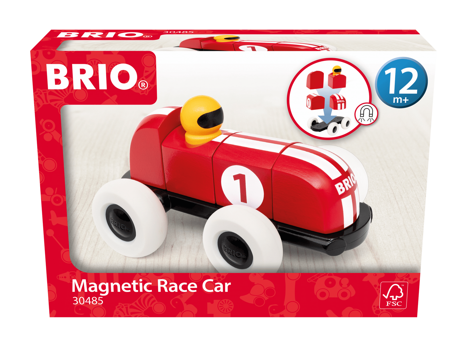 Ravensburger - BRIO Rennwagen aus magnetischen Bausteinen - Lernspielzeug für Kinder ab 12 Monaten Ravensburger - BRIO Rennwagen aus magnetischen Bausteinen - Lernspielzeug für Kinder ab 12 Monaten
