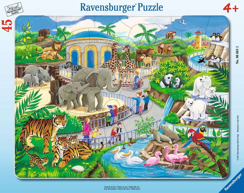 Ravensburger - Besuch im Zoo Rahmenpuzzle Ravensburger - Besuch im Zoo Rahmenpuzzle