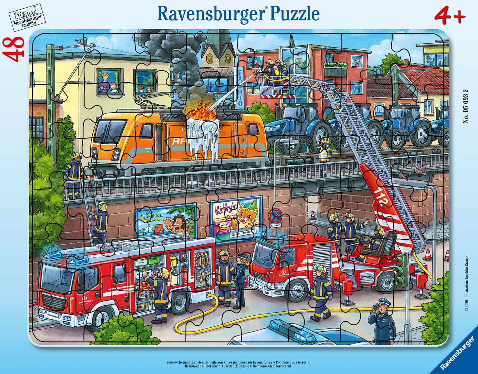 Ravensburger - Feuerwehreinsatz an den Bahngleisen Kinderpuzzle Rahmenpuzzle Ravensburger - Feuerwehreinsatz an den Bahngleisen Kinderpuzzle Rahmenpuzzle