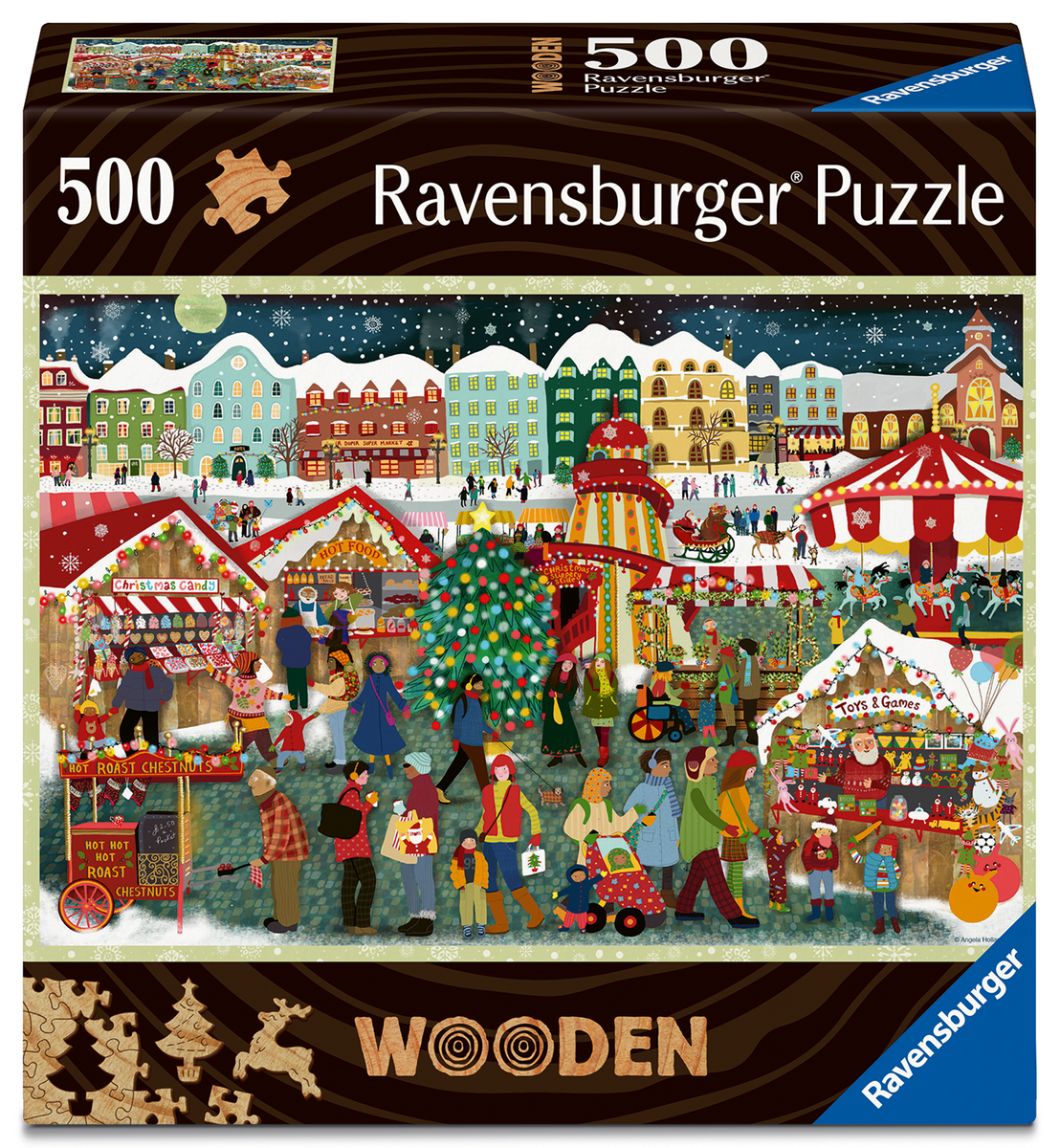 Ravensburger - Frohe Weihnachten 500 Teile Holzpuzzle Ravensburger - Frohe Weihnachten 500 Teile Holzpuzzle