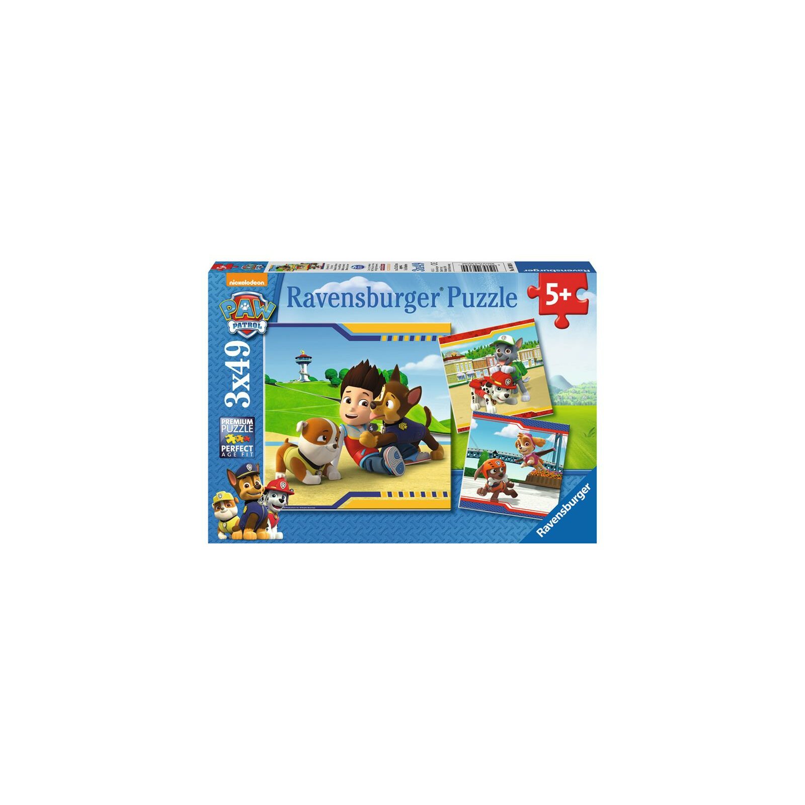 Ravensburger - Helden mit Fell (Paw Patrol) PUZZLE (3 x 49 TEILE)