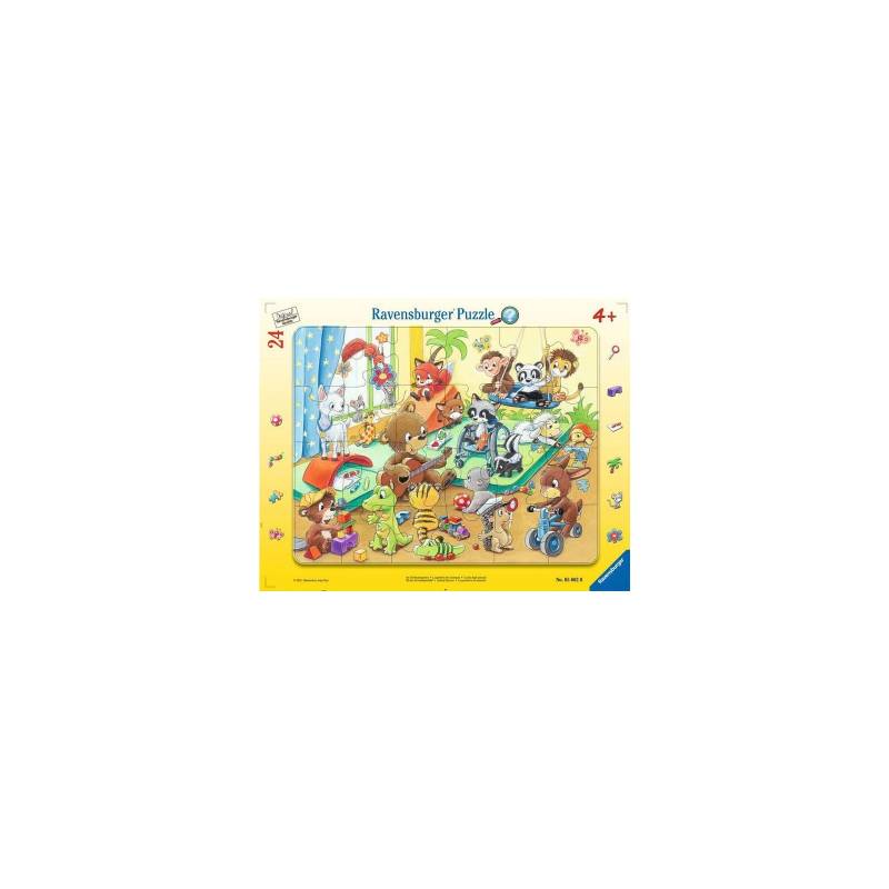 Ravensburger - Im Tierkindergarten RAHMENPUZZLE (24 TEILE)