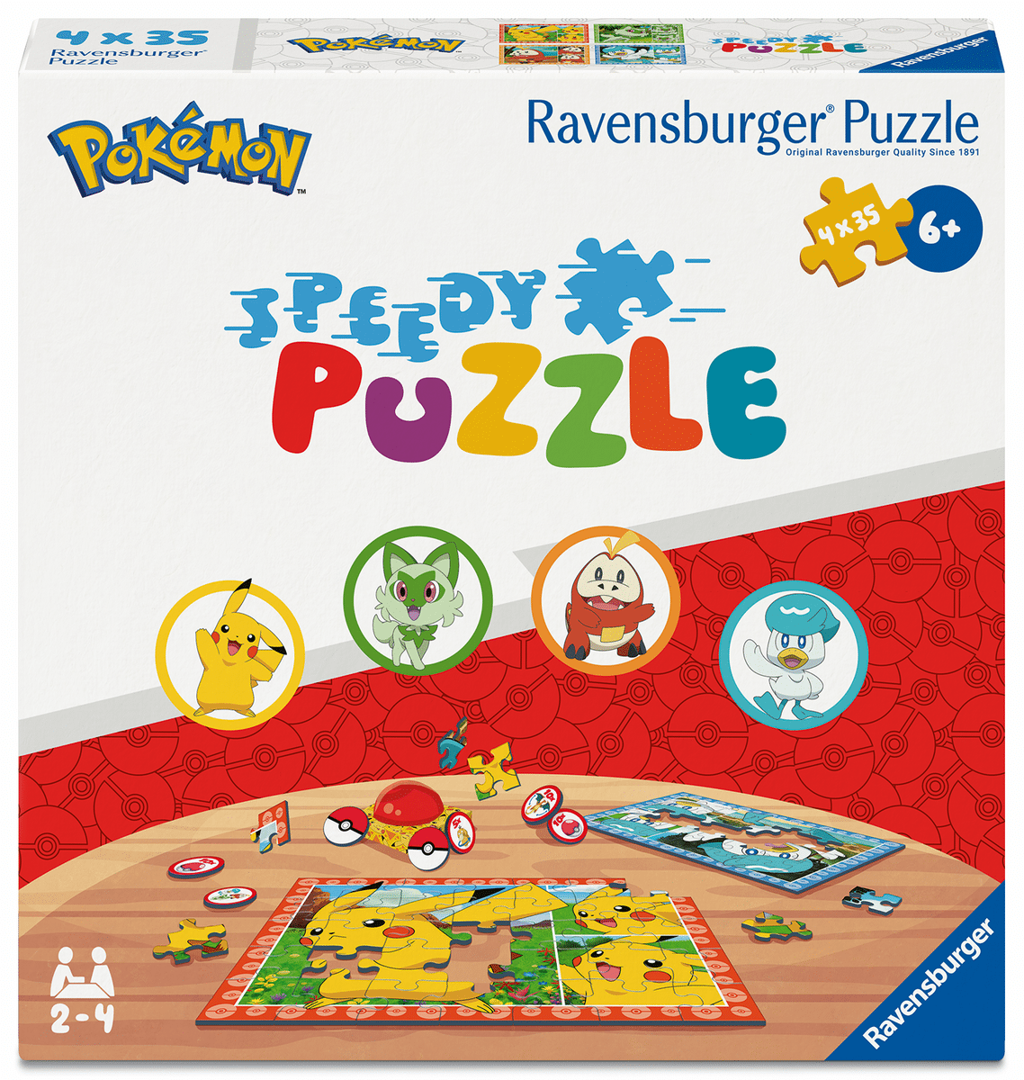 Ravensburger - Kinderpuzzle ab 6 Jahren - Speedy Puzzle Pokémon - 35 Teile Ravensburger - Kinderpuzzle ab 6 Jahren - Speedy Puzzle Pokémon - 35 Teile