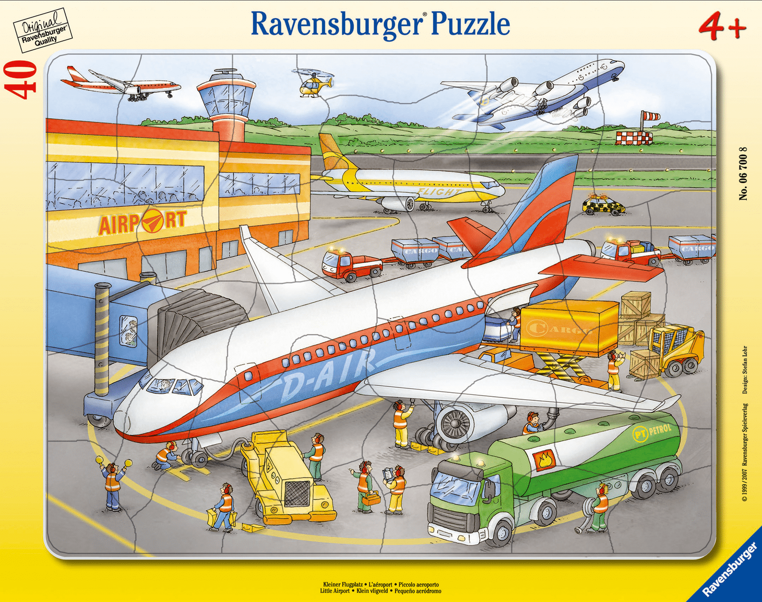 Ravensburger - Kleiner Flugplatz Rahmenpuzzle 40 Teile Ravensburger - Kleiner Flugplatz Rahmenpuzzle 40 Teile