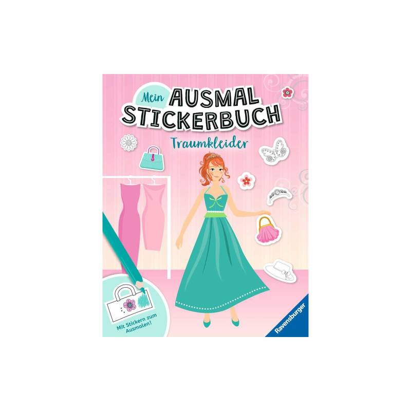 Ravensburger - Mein Ausmalstickerbuch: Traumkleider