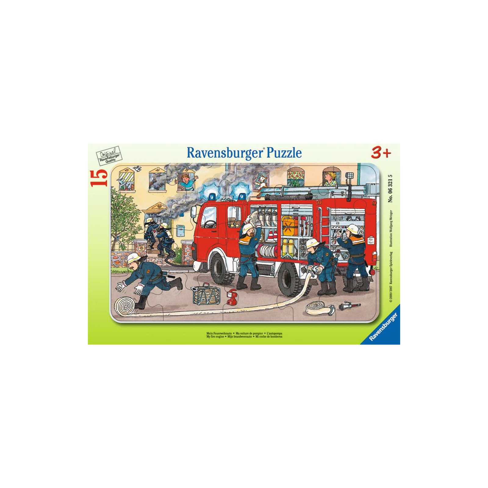 Ravensburger - Mein Feuerwehrauto RAHMENPUZZLE (15 TEILE)