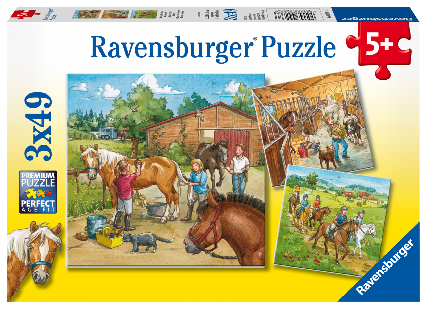 Ravensburger - Mein Reiterhof Puzzle 3 X 49 Teile Ravensburger - Mein Reiterhof Puzzle 3 X 49 Teile