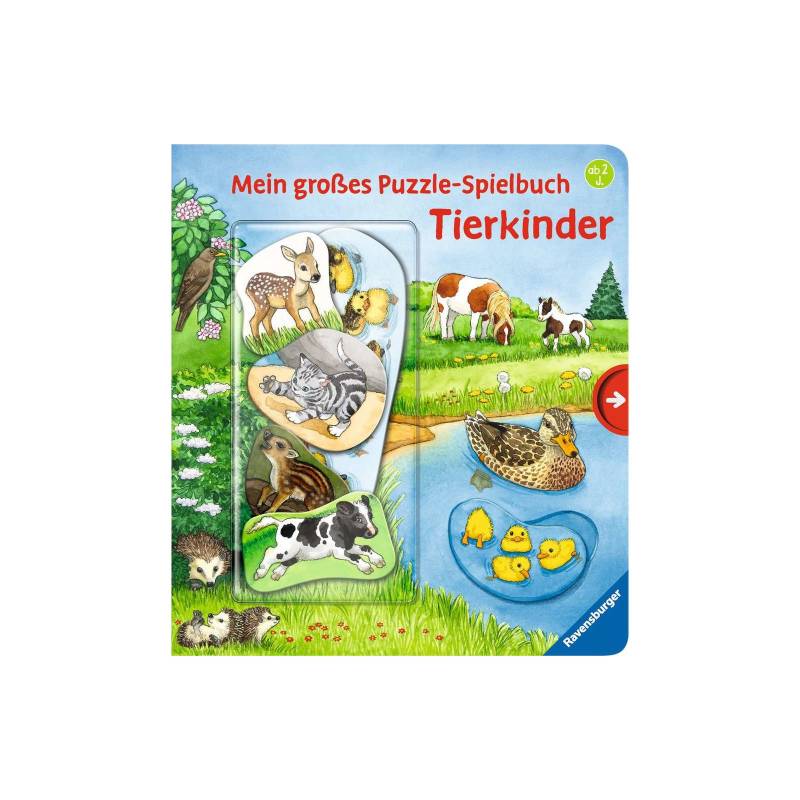 Ravensburger - Mein großes Puzzle-Spielbuch: Tierkinder