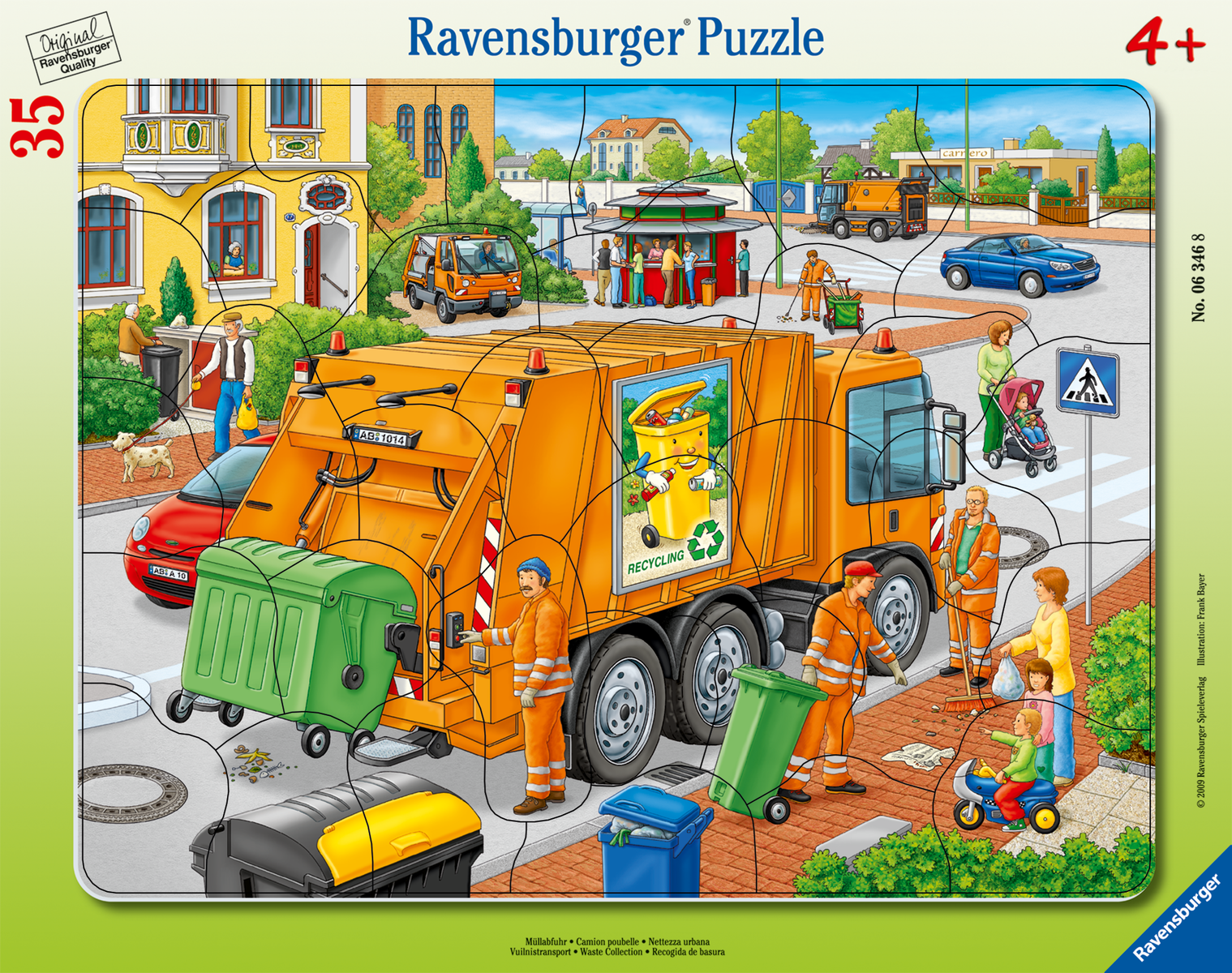 Ravensburger - Müllabfuhr Kinderpuzzle Rahmenpuzzle Ravensburger - Müllabfuhr Kinderpuzzle Rahmenpuzzle