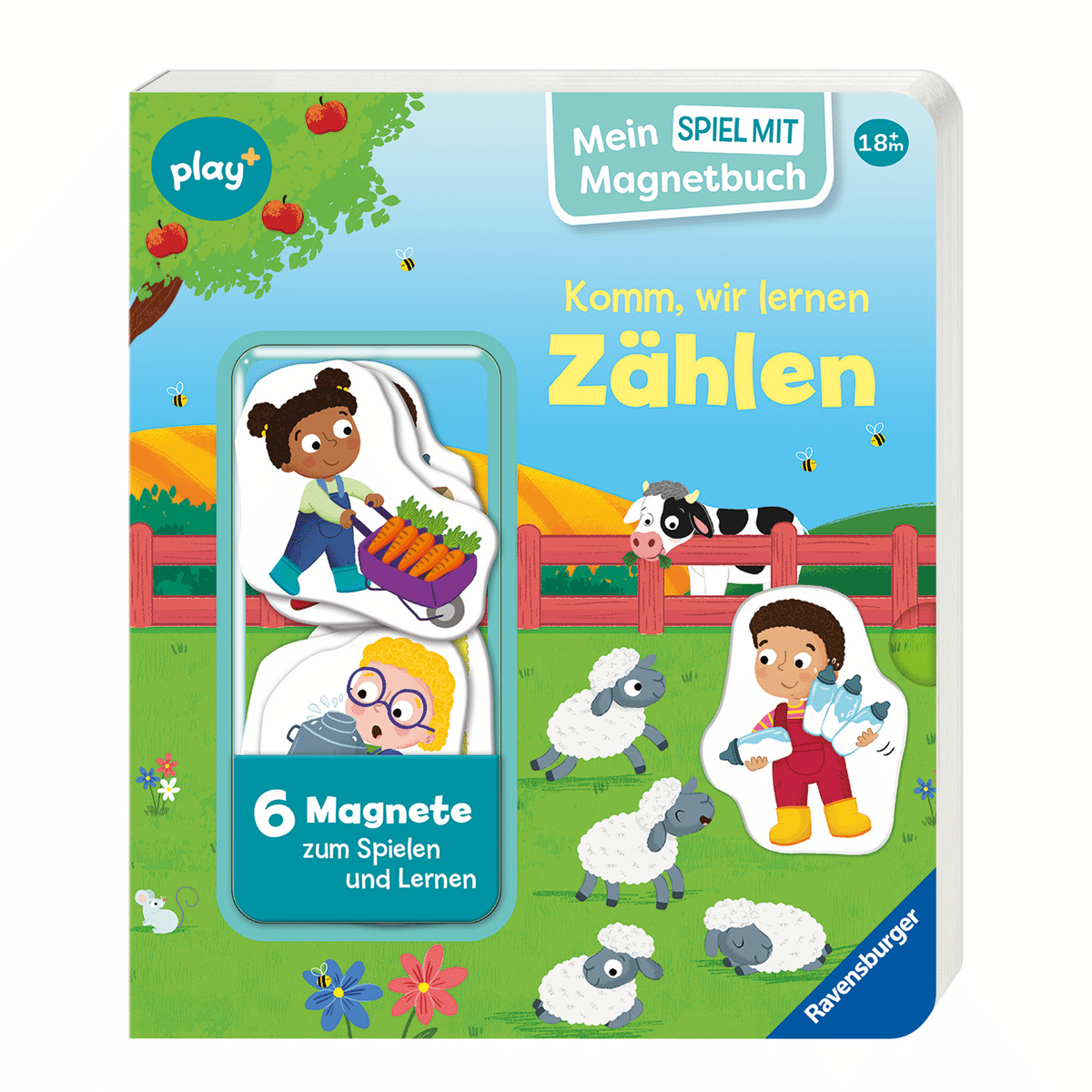 Ravensburger - Play+ Mein Spiel mit-Magnetbuch Komm, wir lernen Zählen - ab 18 Monate Ravensburger - Play+ Mein Spiel mit-Magnetbuch Komm, wir lernen Zählen - ab 18 Monate