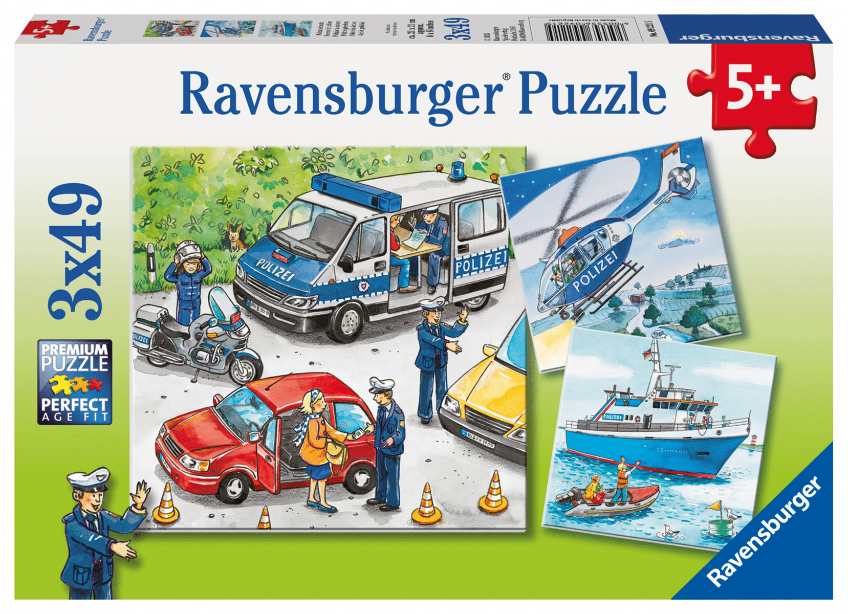 Ravensburger - Polizeieinsatz Puzzle 3 X 49 Teile Ravensburger - Polizeieinsatz Puzzle 3 X 49 Teile