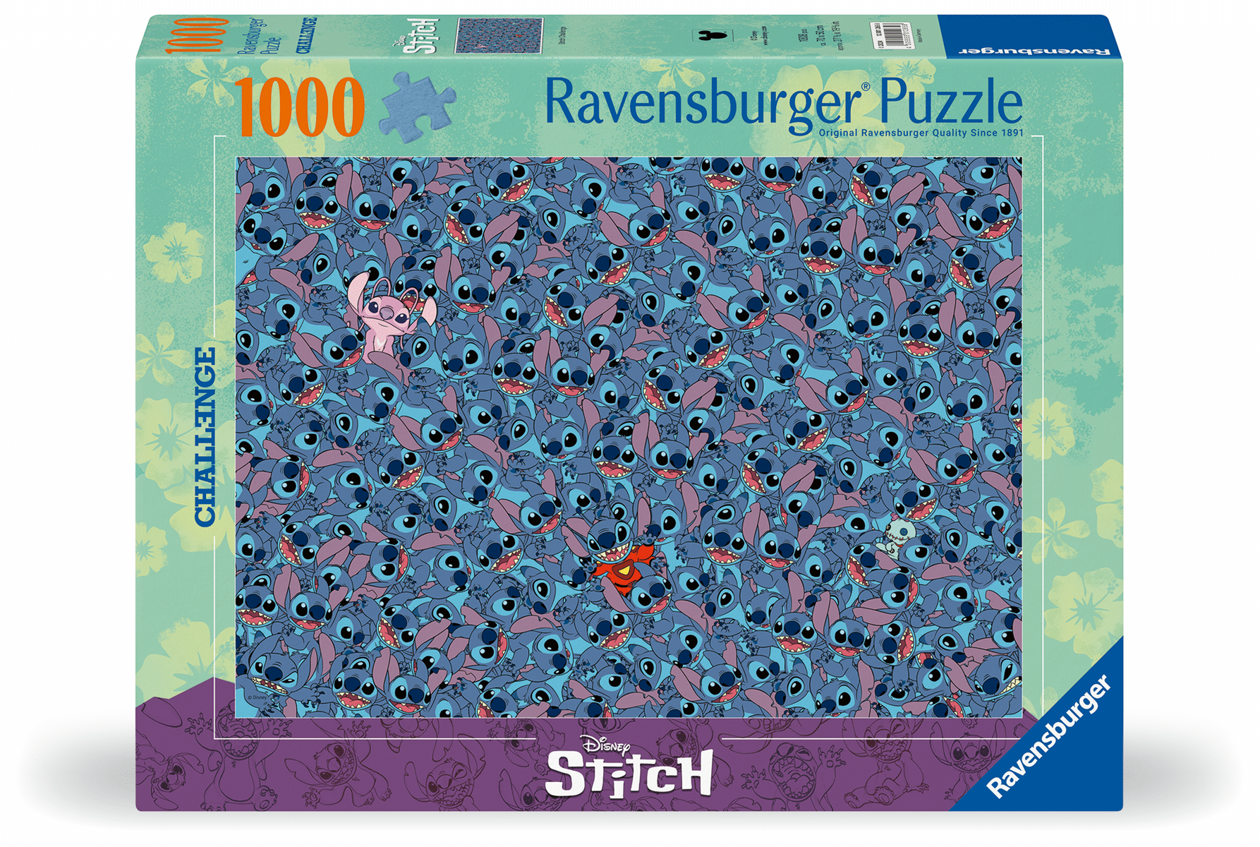 Ravensburger - Puzzle 1000 Teile - Disney Stitch Challenge Ravensburger - Puzzle 1000 Teile - Disney Stitch Challenge