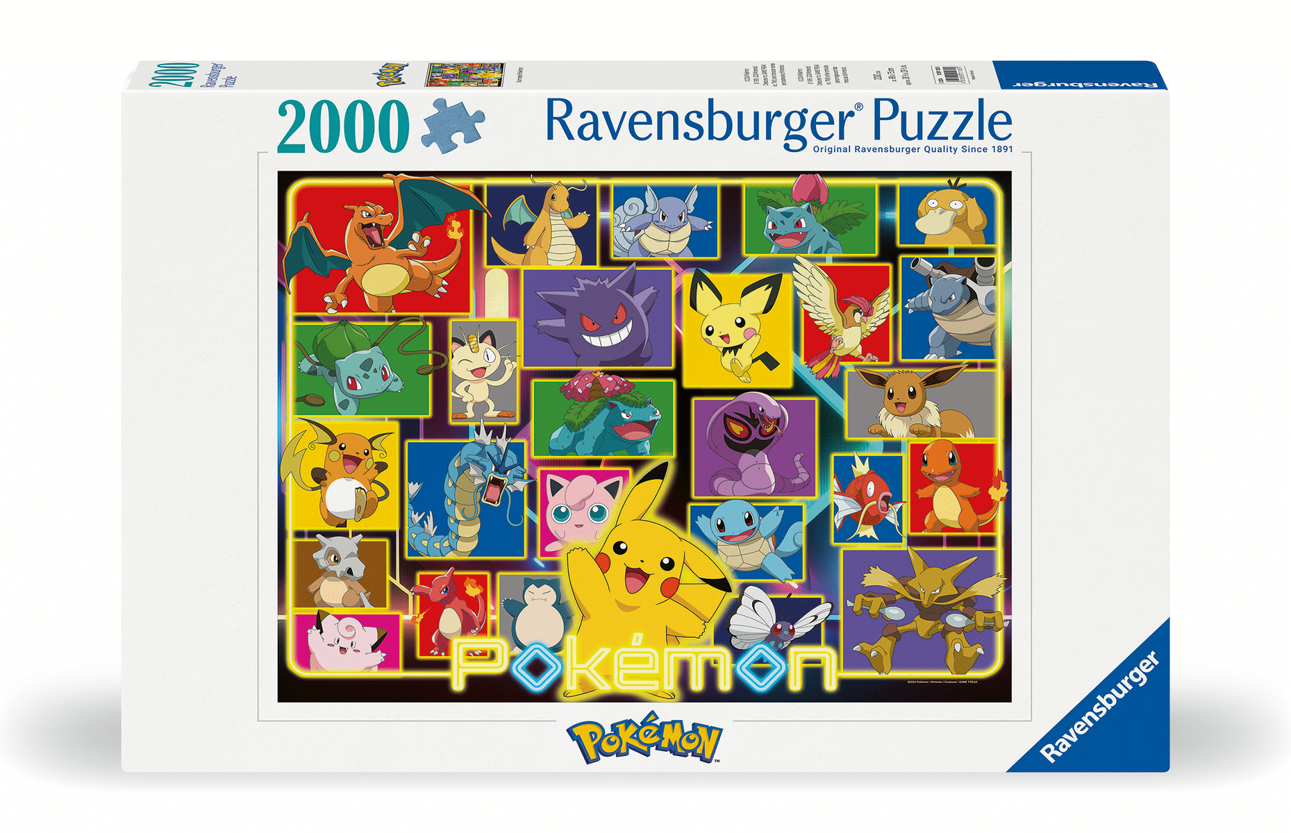 Ravensburger - Puzzle 2000 Teile - Leuchtende Pokémon Ravensburger - Puzzle 2000 Teile - Leuchtende Pokémon