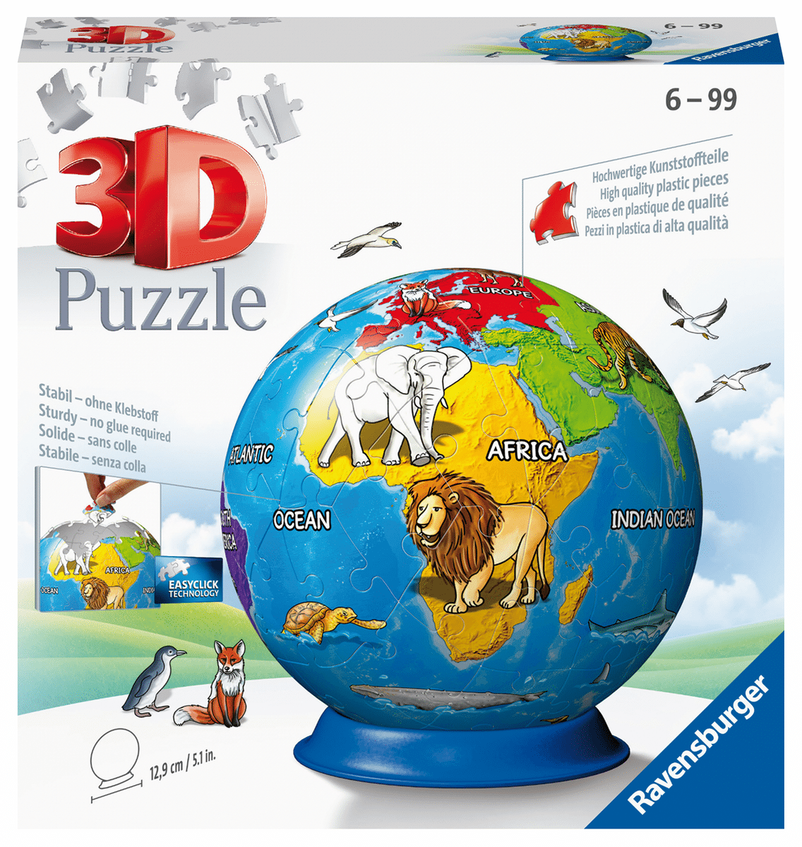 Ravensburger - Puzzle 3D Kugel Kindererde Ravensburger - Puzzle 3D Kugel Kindererde