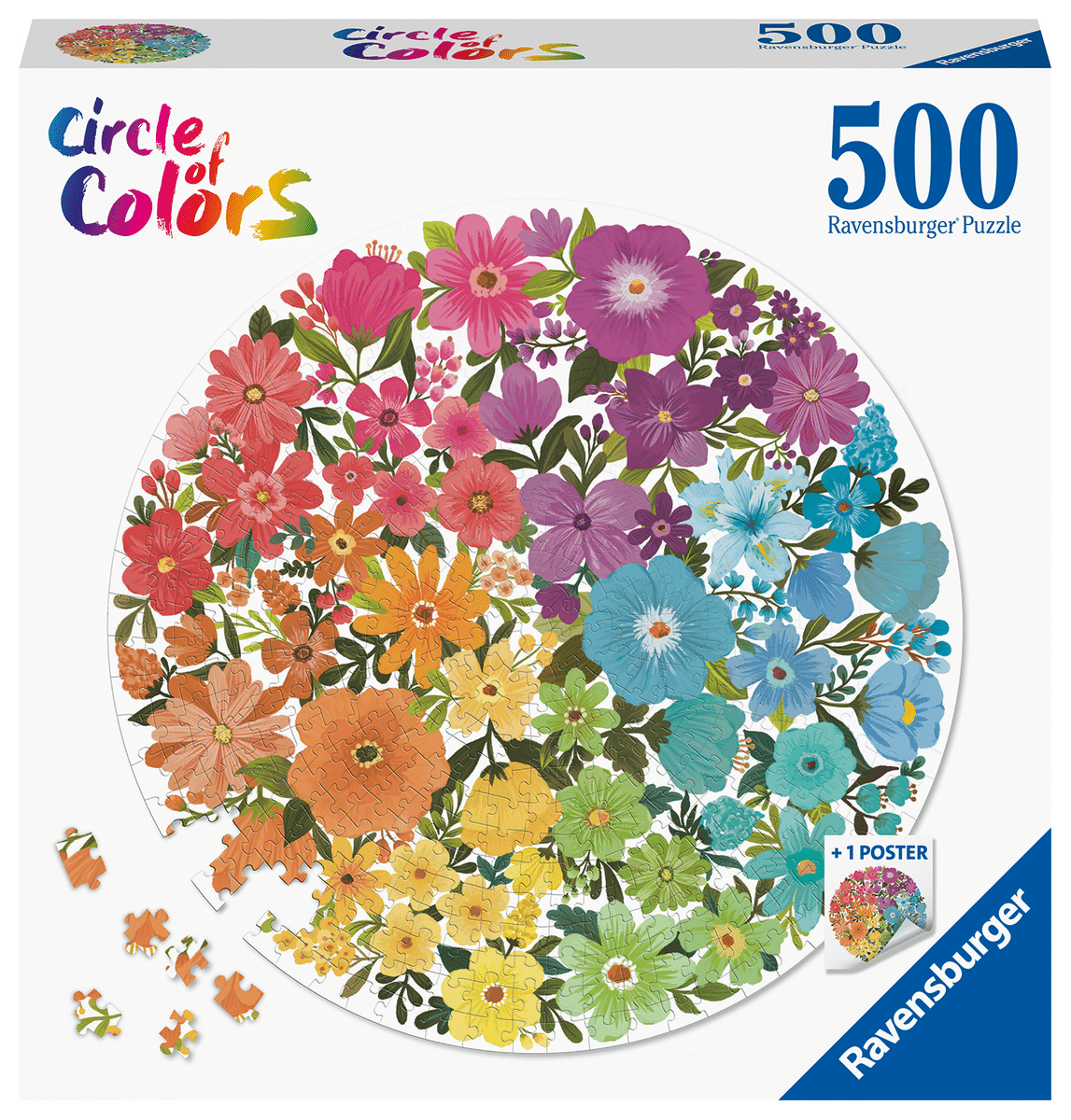 Ravensburger - Puzzle Circle of colors Flowers 500 Teile Ravensburger - Puzzle Circle of colors Flowers 500 Teile