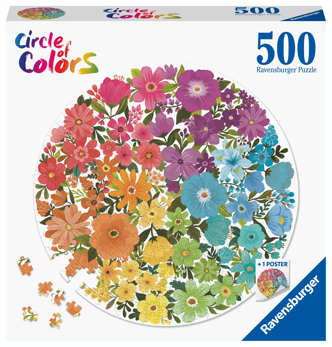 Ravensburger - Puzzle Circle of colors Flowers 500 Teile Ravensburger - Puzzle Circle of colors Flowers 500 Teile