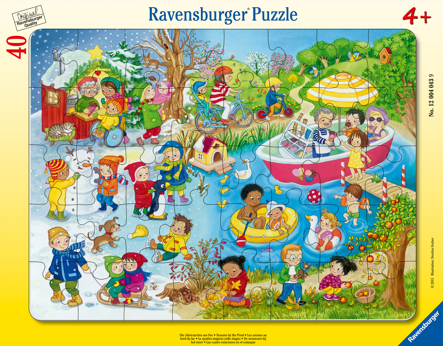 Ravensburger - Puzzle Die Jahreszeiten am See 40 Teile Ravensburger - Puzzle Die Jahreszeiten am See 40 Teile