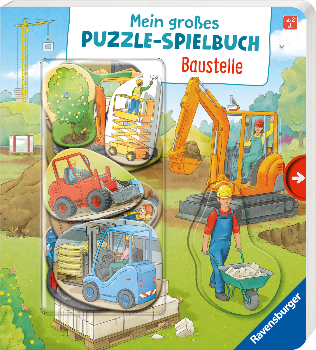 Ravensburger - Puzzle-Spielbuch Baustelle Ravensburger - Puzzle-Spielbuch Baustelle