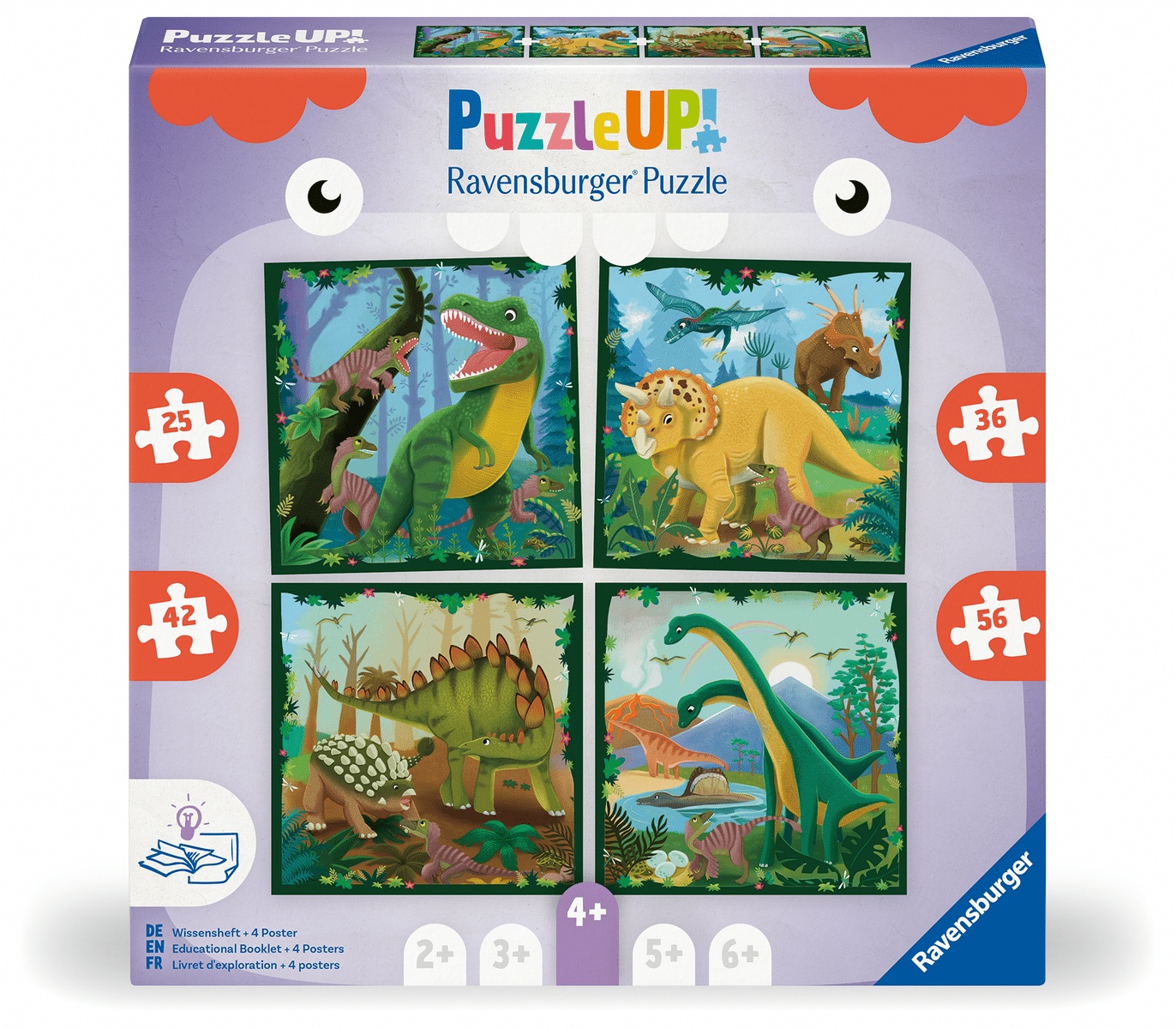 Ravensburger - Puzzle Up Dinosaurs 25 Teile Ravensburger - Puzzle Up Dinosaurs 25 Teile