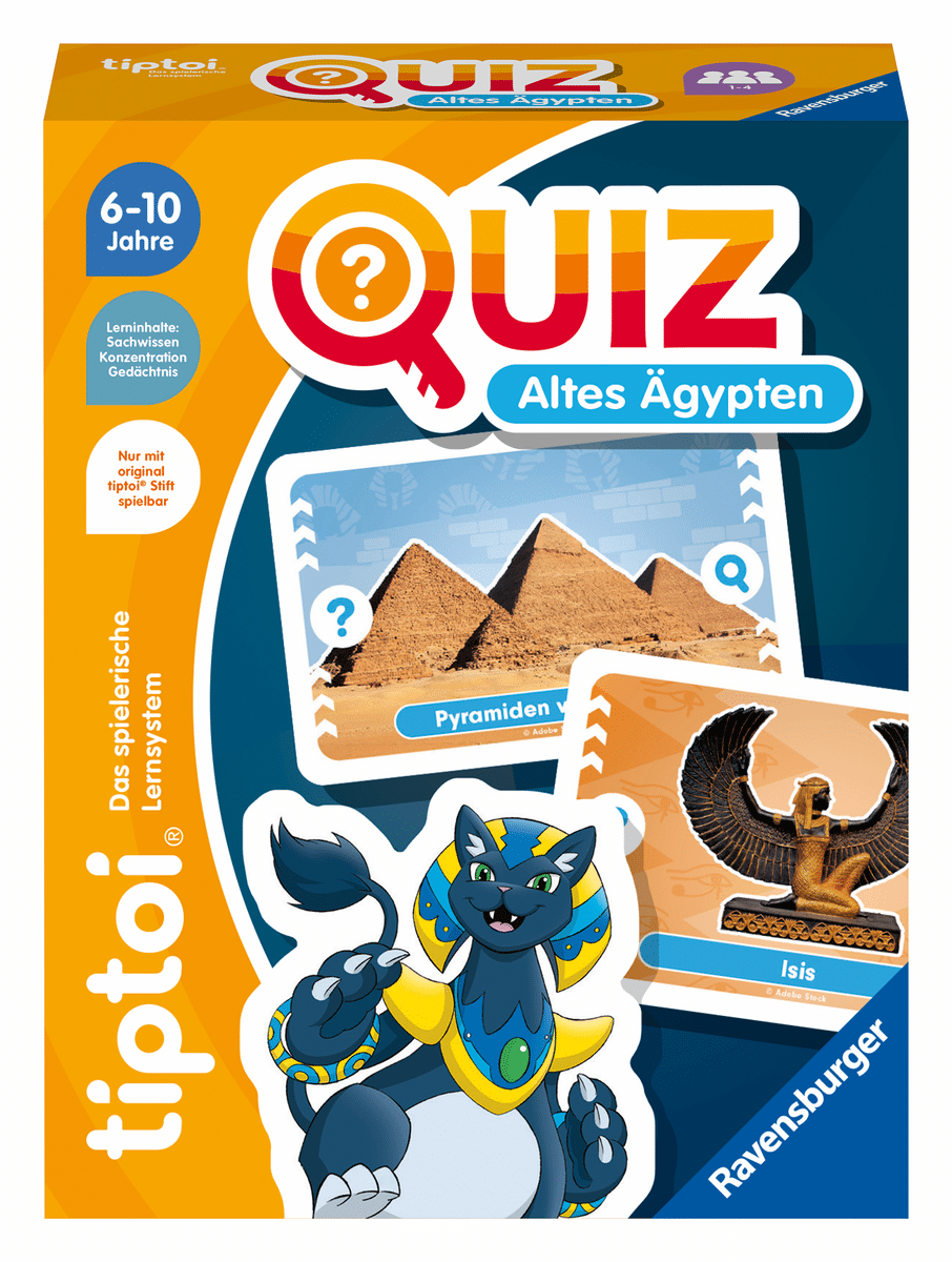 Ravensburger - Quiz Altes Ägypten - Lernspiel ab 6 Jahren Ravensburger - Quiz Altes Ägypten - Lernspiel ab 6 Jahren