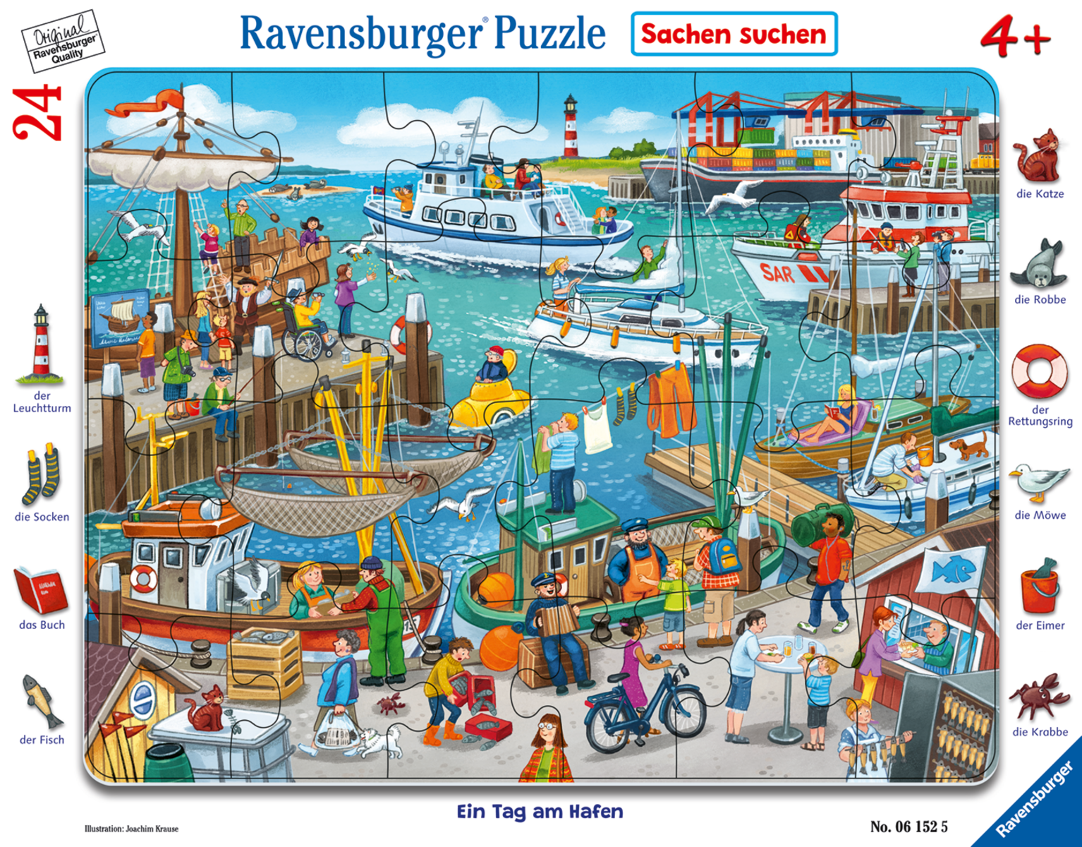 Ravensburger - Rahmenpuzzle Ein Tag am Hafen 24 T. Ravensburger - Rahmenpuzzle Ein Tag am Hafen 24 T.