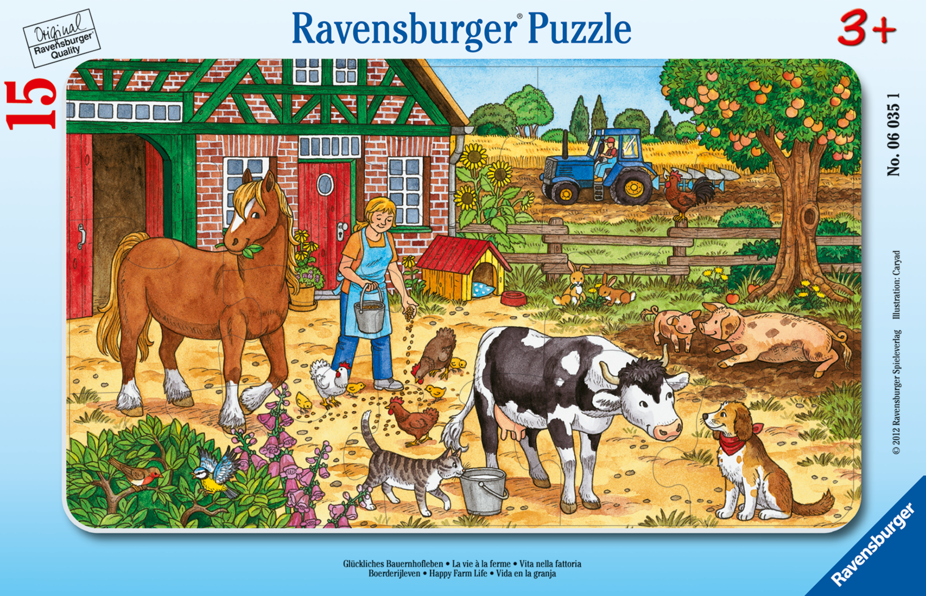 Ravensburger - Rahmenpuzzle Glückliches Bauerhofleben Ravensburger - Rahmenpuzzle Glückliches Bauerhofleben
