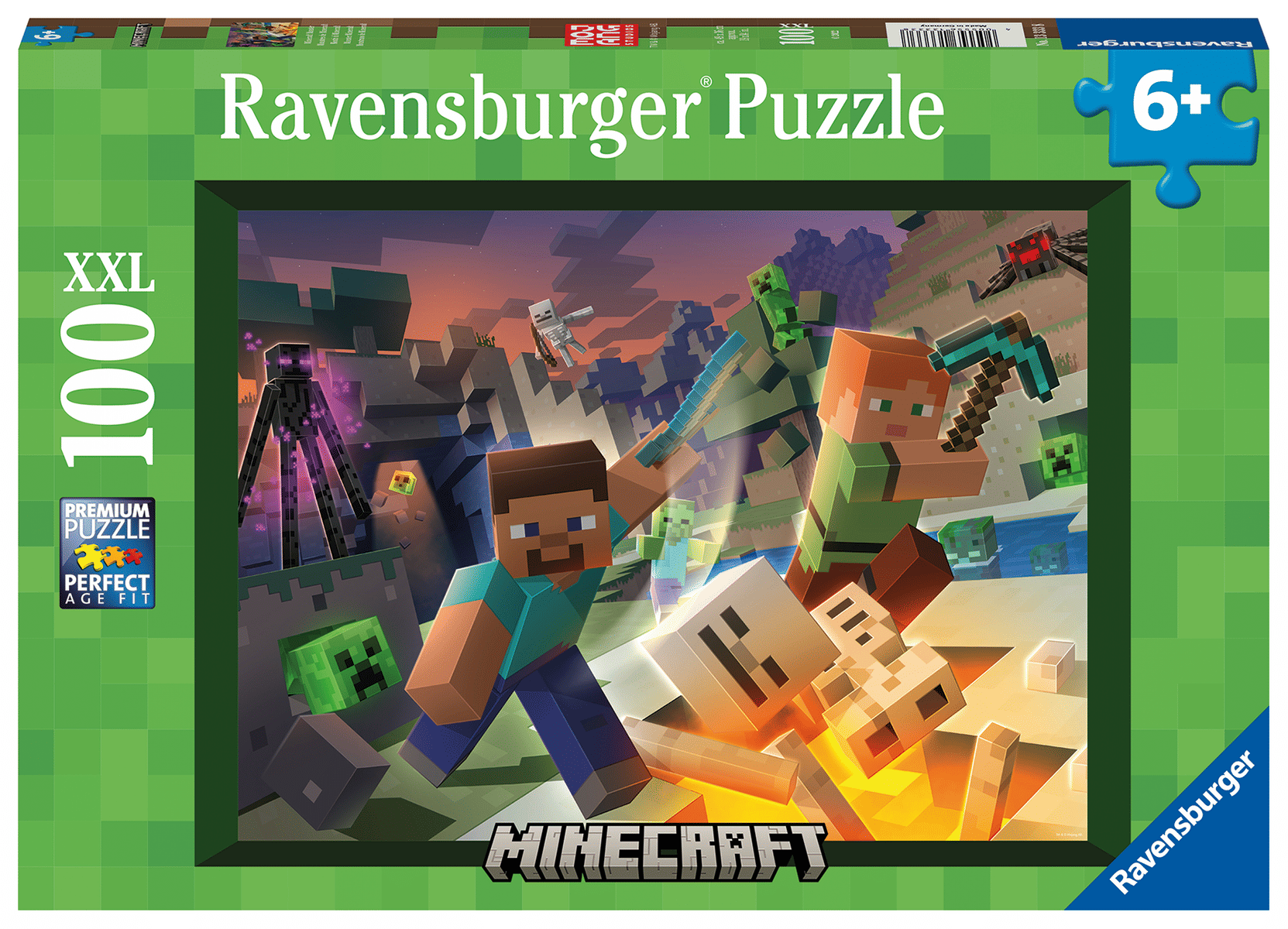 Ravensburger - Ravensburger - Minecraft Monster 100 Teile XXL Puzzle Ravensburger - Ravensburger - Minecraft Monster 100 Teile XXL Puzzle