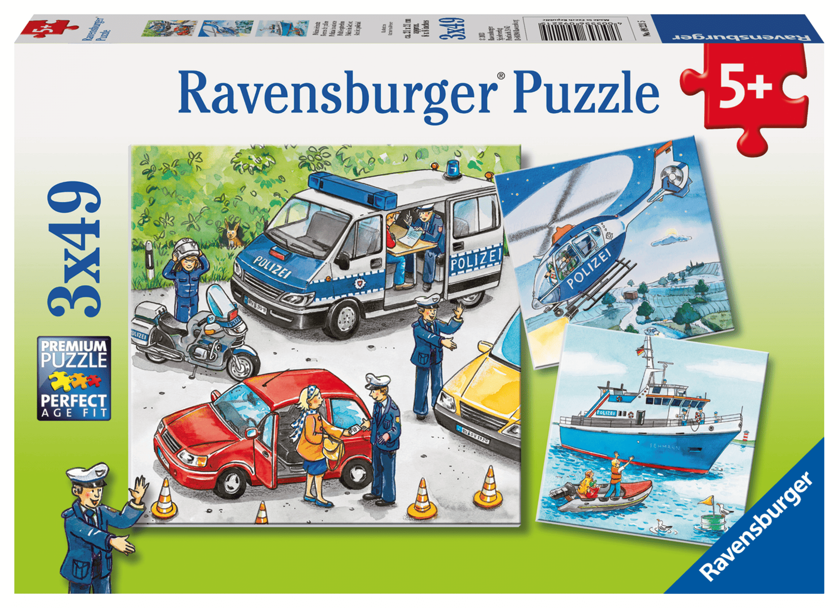 Ravensburger - Ravensburger Polizeieinsatz Puzzle 3 X 49 Teile Ravensburger - Ravensburger Polizeieinsatz Puzzle 3 X 49 Teile