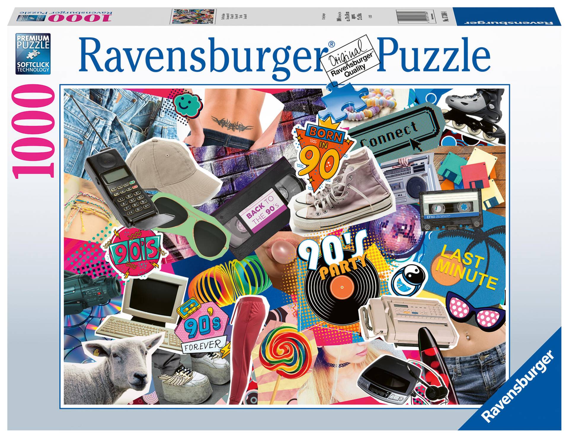 Ravensburger - Ravensburger Puzzle 17388 Die 90er Jahre - 1000 Teile Puzzle für Erwachsene und Kinder ab 14 Jahren Ravensburger - Ravensburger Puzzle 17388 Die 90er Jahre - 1000 Teile Puzzle für Erwachsene und Kinder ab 14 Jahren