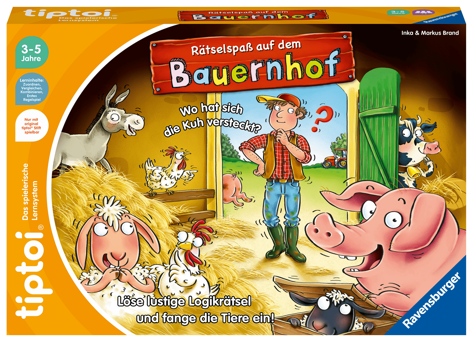 Ravensburger - Ravensburger Rätselspaß auf dem Bauernhof - Lernspiel ab 3 Jahren Ravensburger - Ravensburger Rätselspaß auf dem Bauernhof - Lernspiel ab 3 Jahren