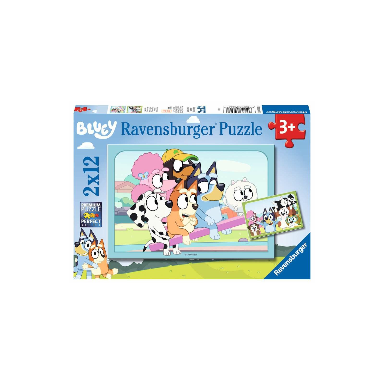 Ravensburger - Spaß mit Bluey PUZZLE (2 x 12 TEILE)