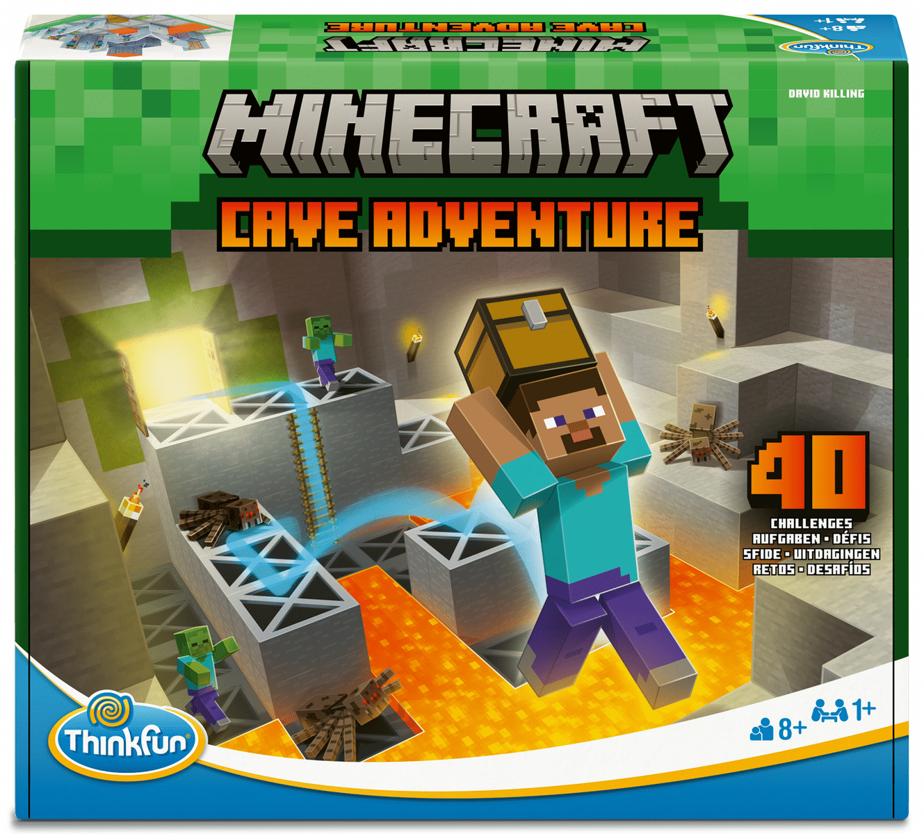 Ravensburger - ThinkFun Minecraft Cave Adventure - Das spannende Logikspiel aus der Welt von Minecraft - ab 8 Jahren Ravensburger - ThinkFun Minecraft Cave Adventure - Das spannende Logikspiel aus der Welt von Minecraft - ab 8 Jahren