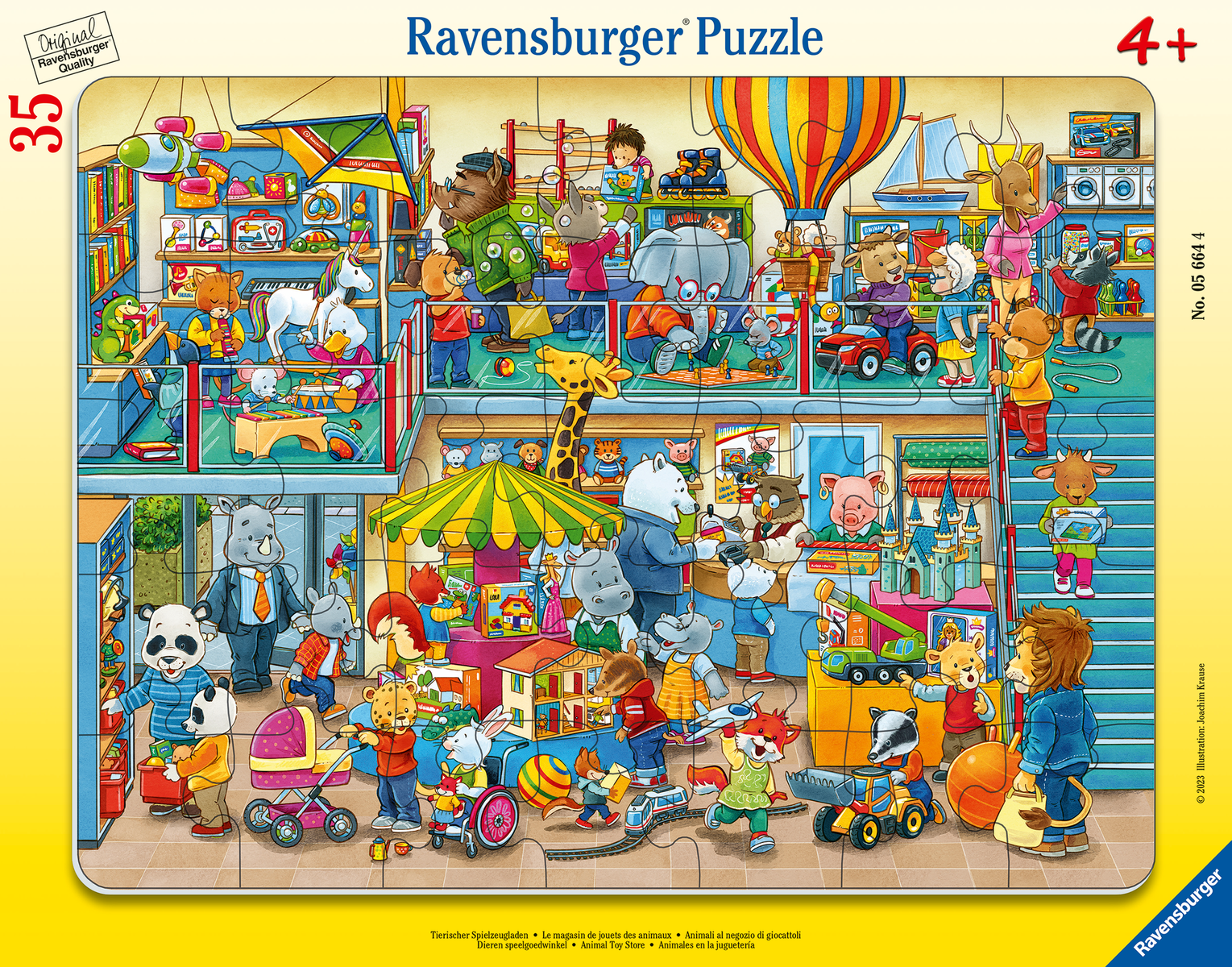 Ravensburger - Tierischer Spielzeugladen Kinderpuzzle Rahmenpuzzle Ravensburger - Tierischer Spielzeugladen Kinderpuzzle Rahmenpuzzle